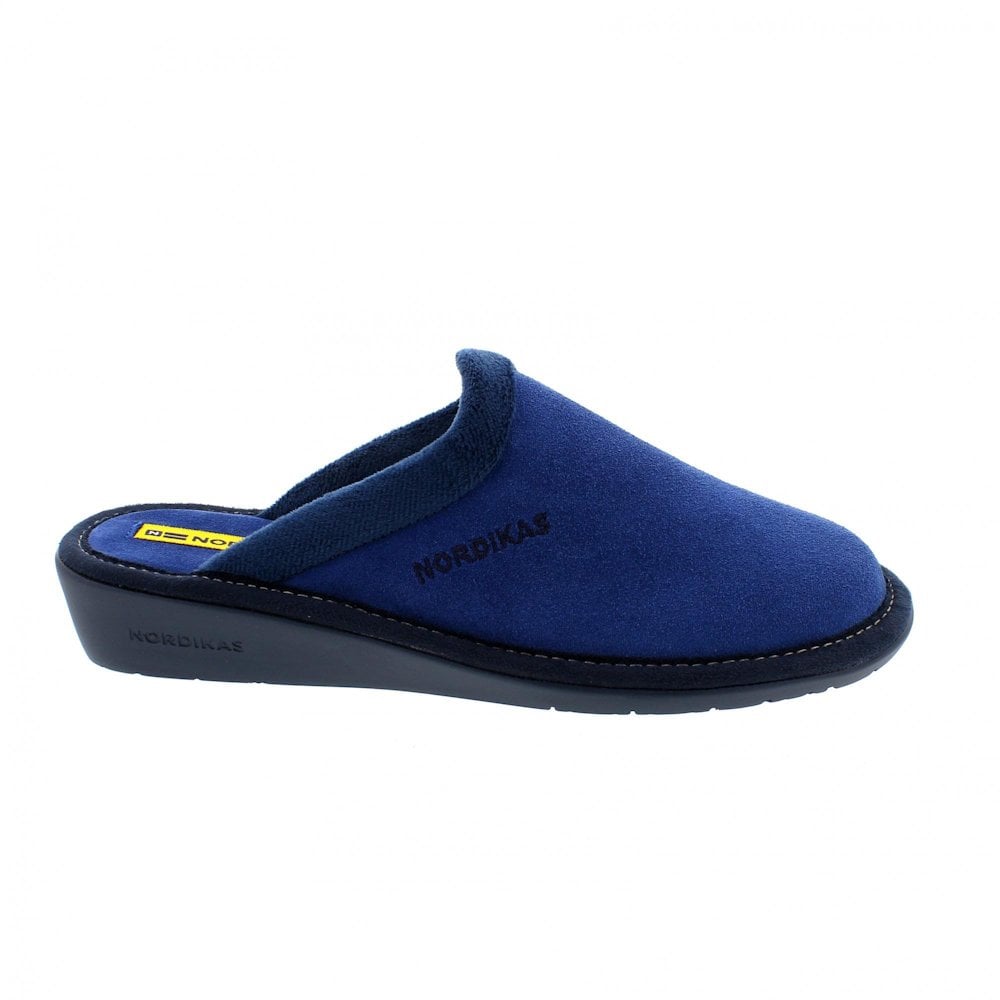 Nordikas Womens 234 Mule Suede Slipper - Zafiro - image 002 |ww_colour=zafiro|ww_order=002|