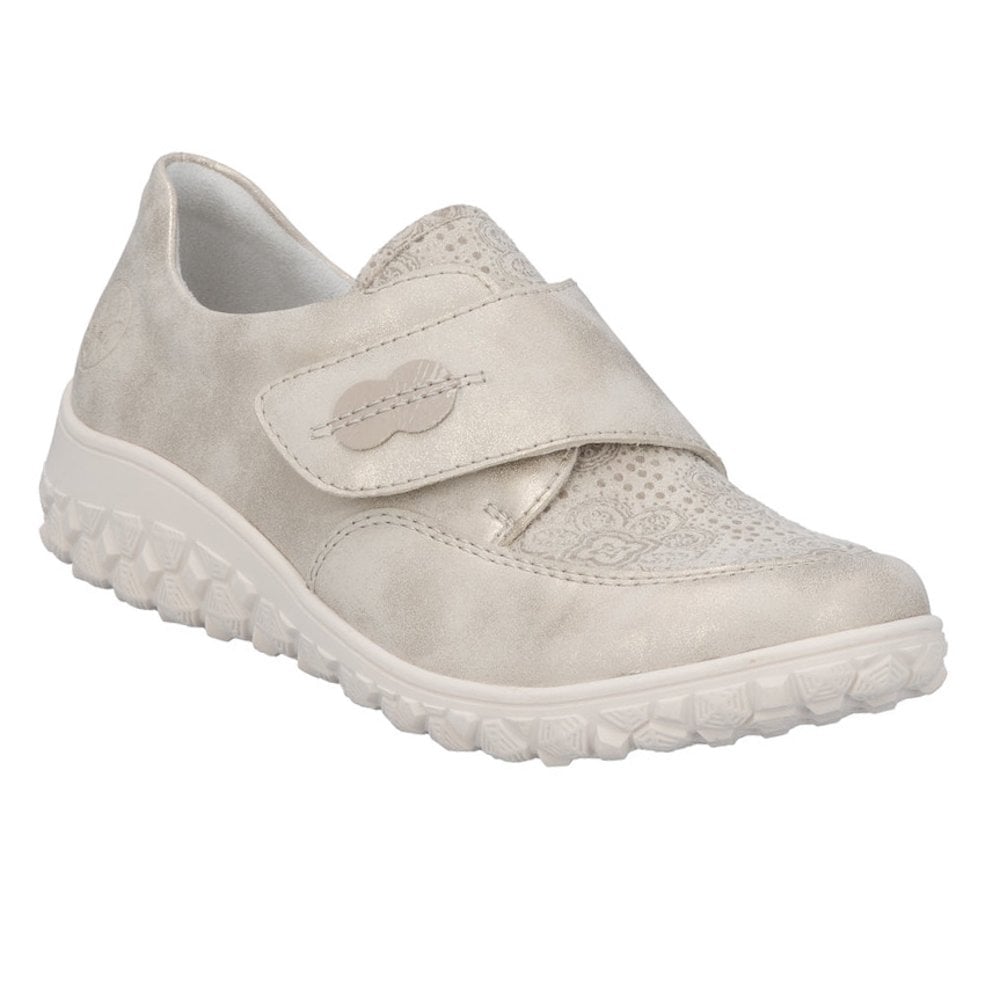 Rieker 59552 Touch Fastening Shoes - Beige - image 001 |ww_colour=beige|ww_order=001|