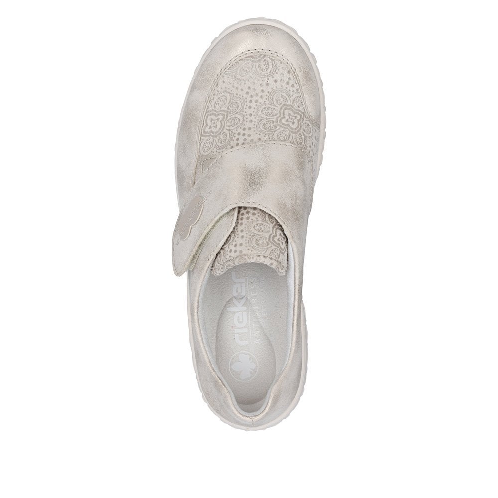 Rieker 59552 Touch Fastening Shoes - Beige - image 008 |ww_colour=beige|ww_order=008|