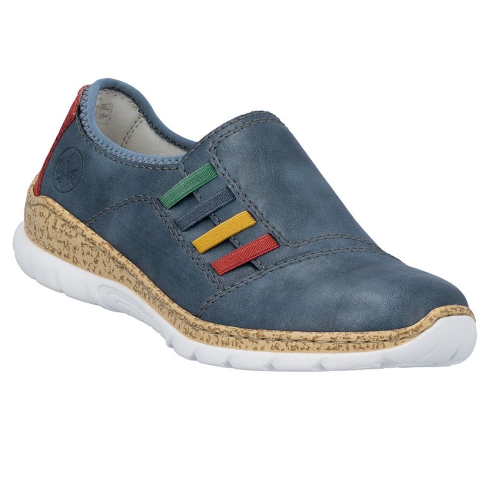 Rieker N4264 Slip On Shoe - Blue - image 001 |ww_colour=blue|ww_order=001|