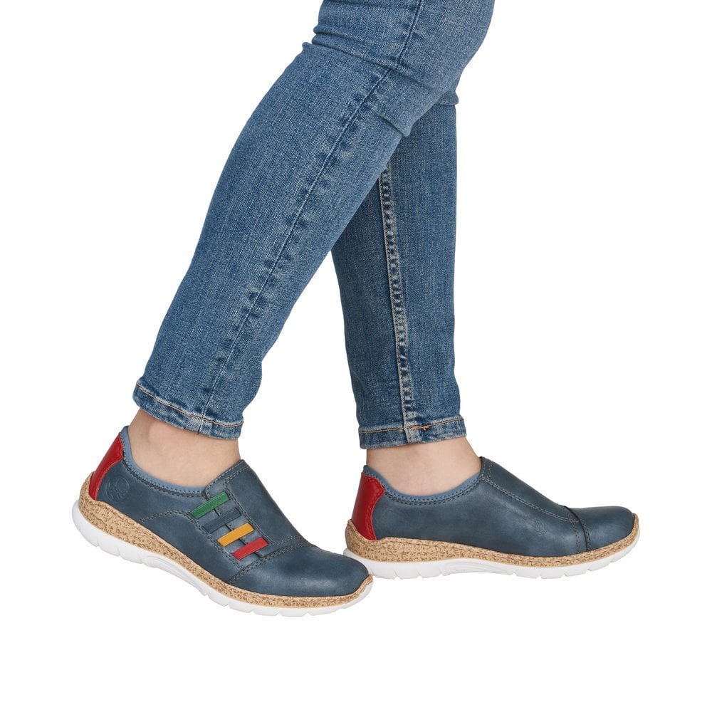 Rieker N4264 Slip On Shoe - Blue - image 002 |ww_colour=blue|ww_order=002|