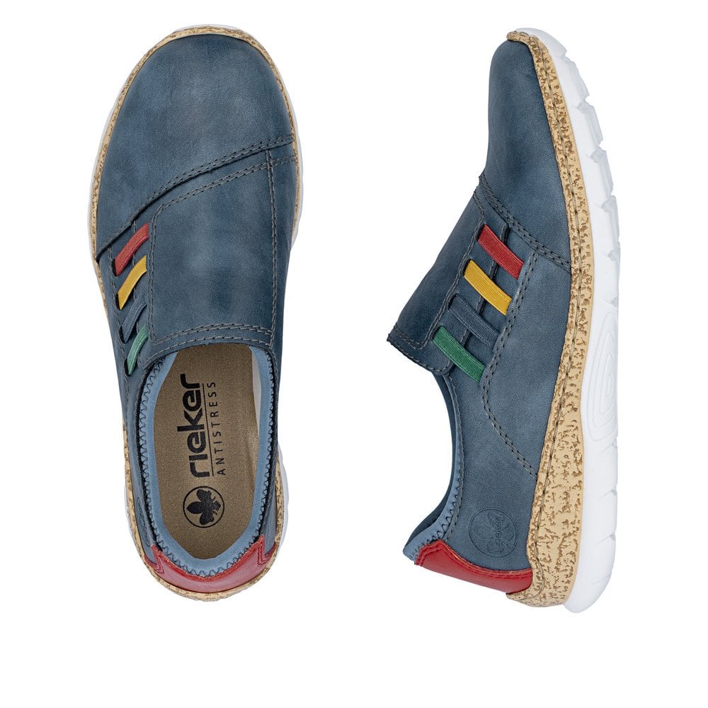 Rieker N4264 Slip On Shoe - Blue - image 008 |ww_colour=blue|ww_order=008|