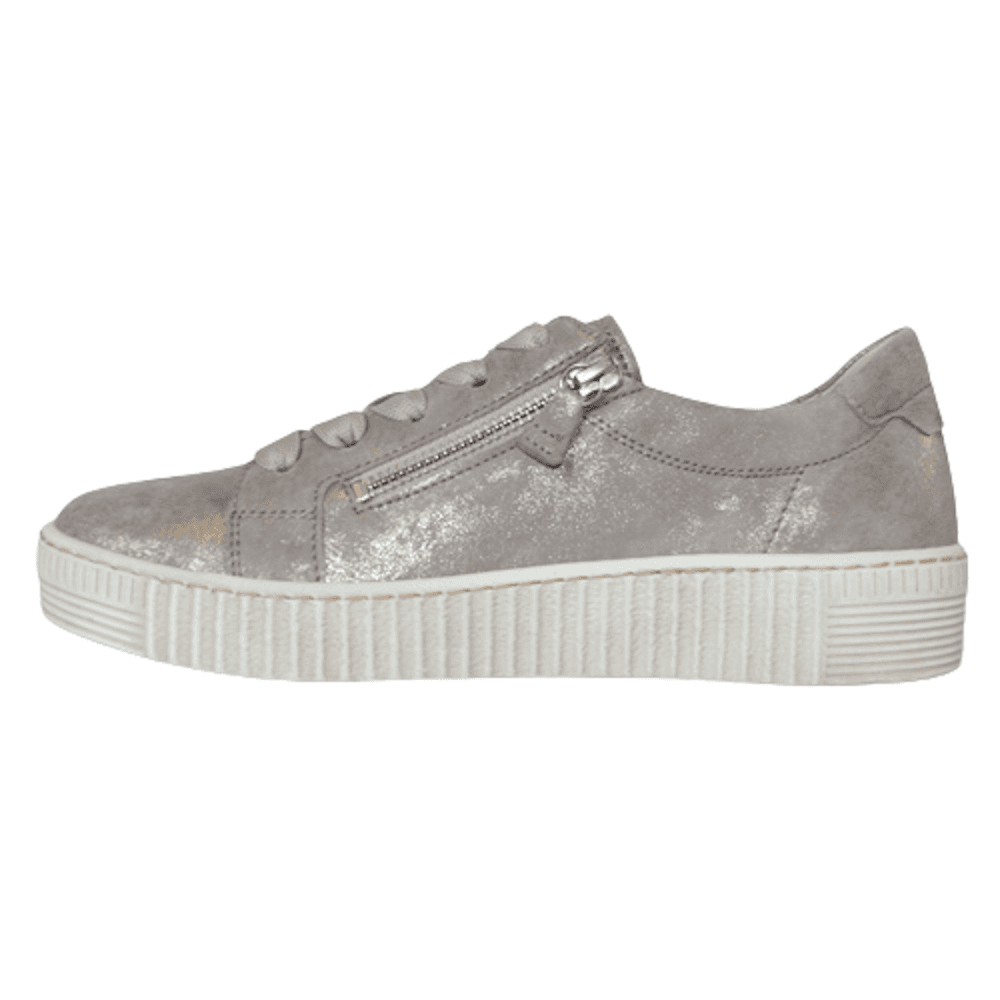 Gabor Wisdom 33.334 Casual Lace Up/Zip Shoe - Metallic - image 002 |ww_colour=metallic|ww_order=002|