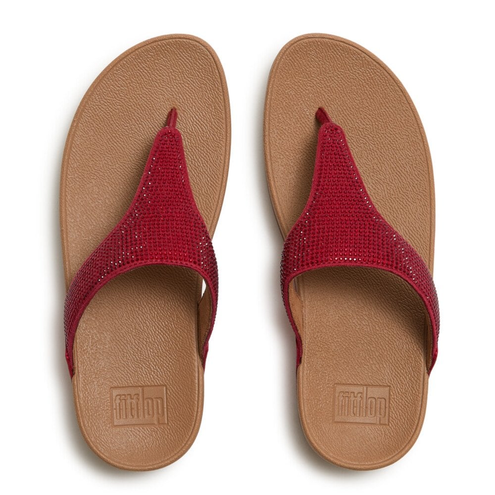 Fitflop Lulu Crystal Embellished Toe Post Sandal - Burnt Berry - image 003 |ww_colour=burnt-berry|ww_order=003|