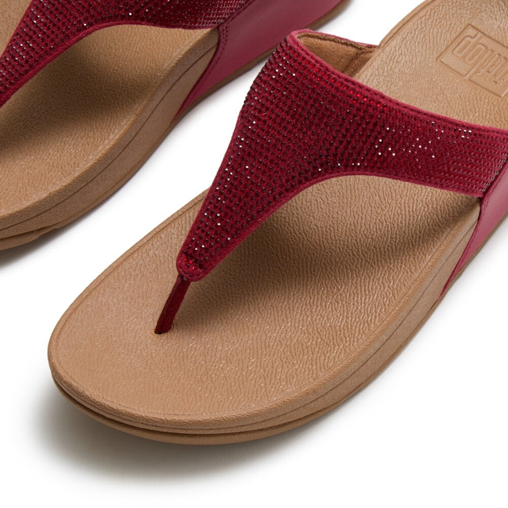 Fitflop Lulu Crystal Embellished Toe Post Sandal - Burnt Berry - image 004 |ww_colour=burnt-berry|ww_order=004|