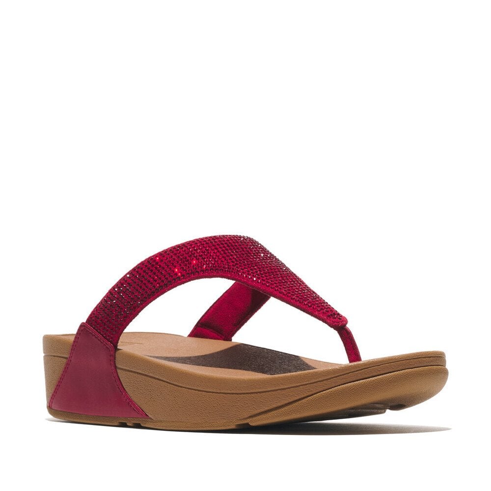 Fitflop Lulu Crystal Embellished Toe Post Sandal - Burnt Berry - image 007 |ww_colour=burnt-berry|ww_order=007|