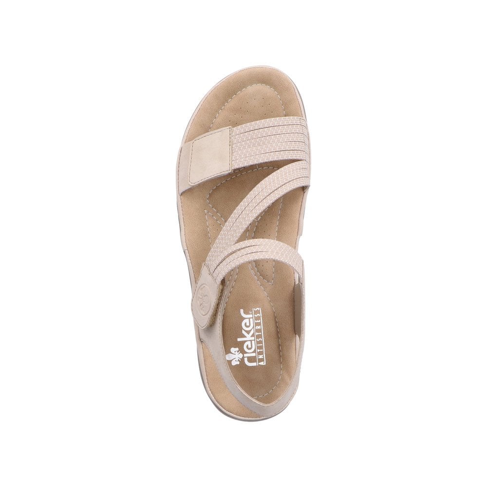 Rieker 64870 Vegan Touch Close Sandal - Beige - image 004 |ww_colour=beige|ww_order=004|