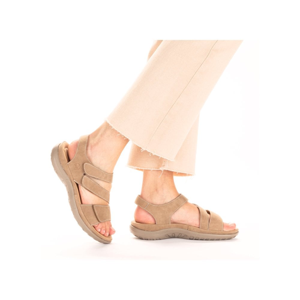 Rieker 64870 Vegan Touch Close Sandal - Beige - image 007 |ww_colour=beige|ww_order=007|