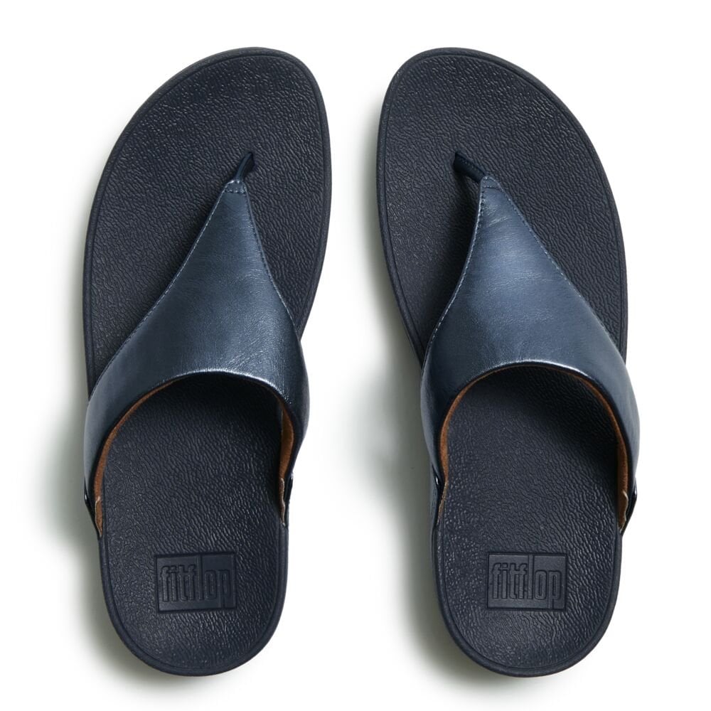 Fitflop Lulu Leather Toe Post Sandal - Cosmic Blue - image 002 |ww_colour=cosmic-blue|ww_order=002|