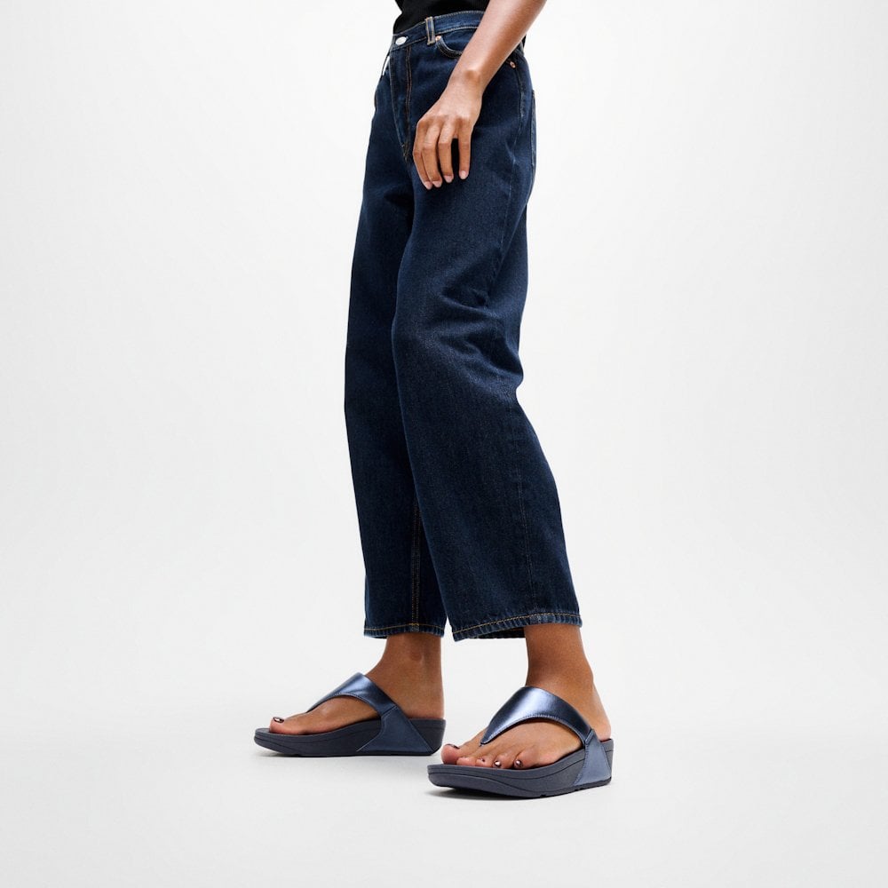 Fitflop Lulu Leather Toe Post Sandal - Cosmic Blue - image 003 |ww_colour=cosmic-blue|ww_order=003|