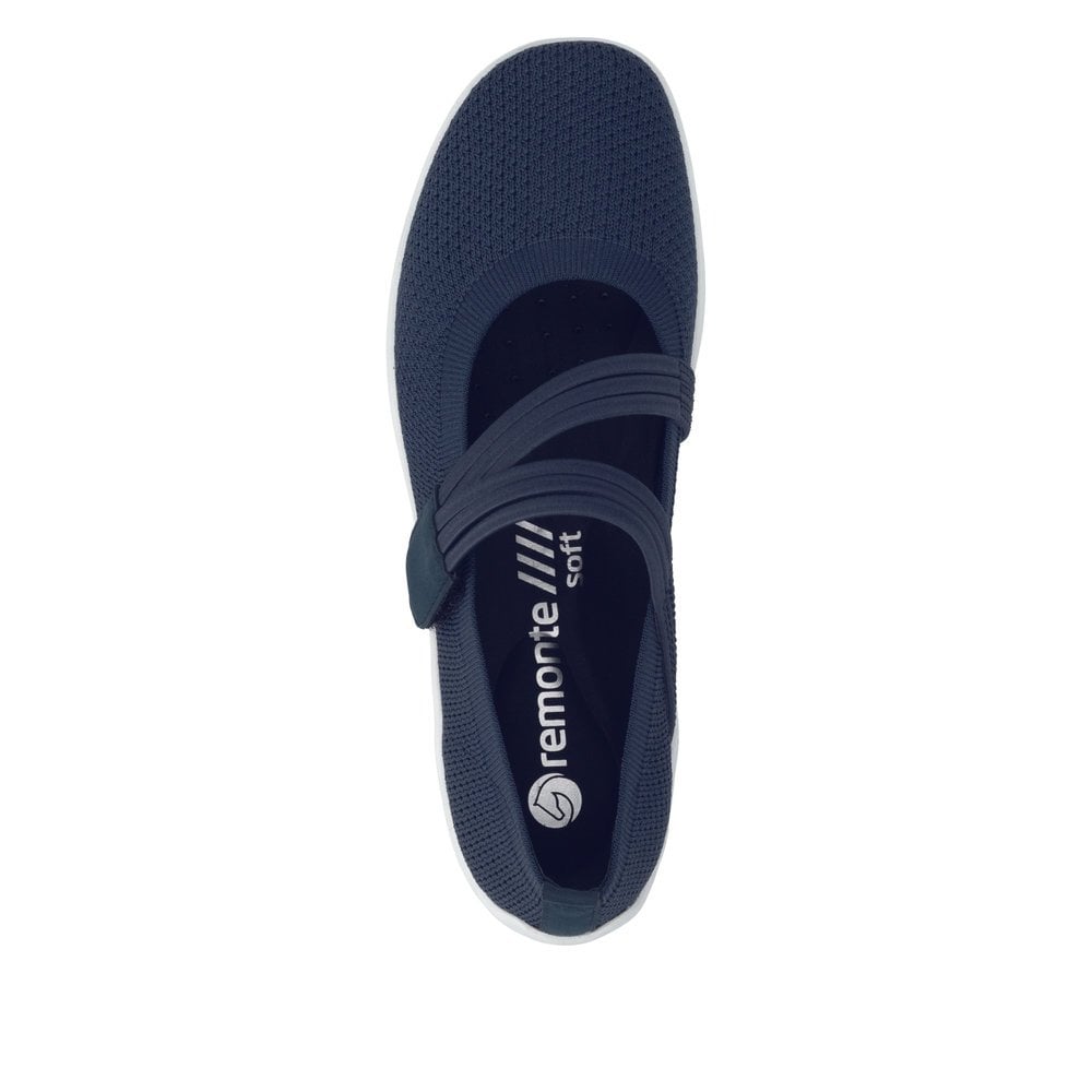 Remonte R3519 Cross Strap Casual Shoe - Blue - image 005 |ww_colour=blue|ww_order=005|