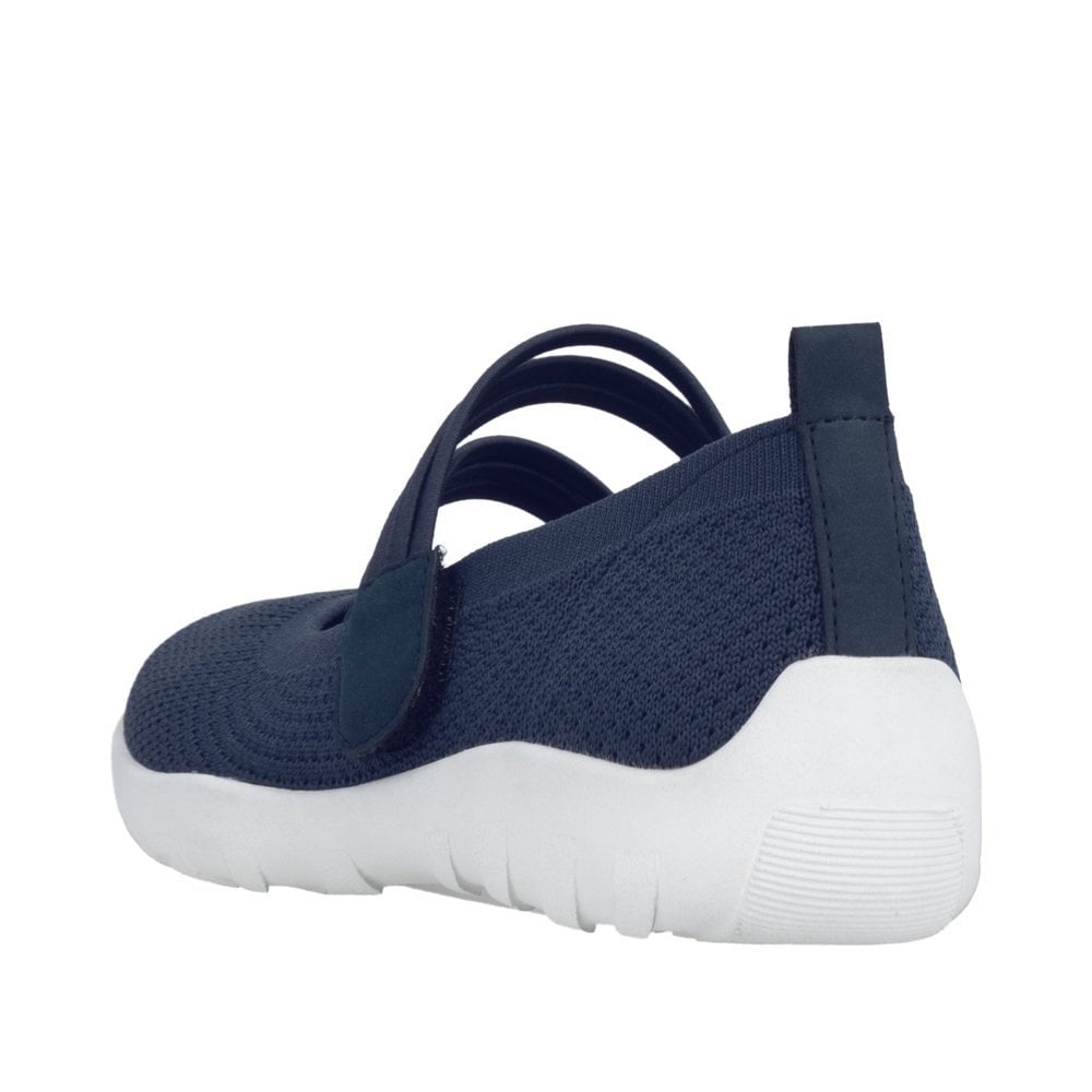 Remonte R3519 Cross Strap Casual Shoe - Blue - image 008 |ww_colour=blue|ww_order=008|