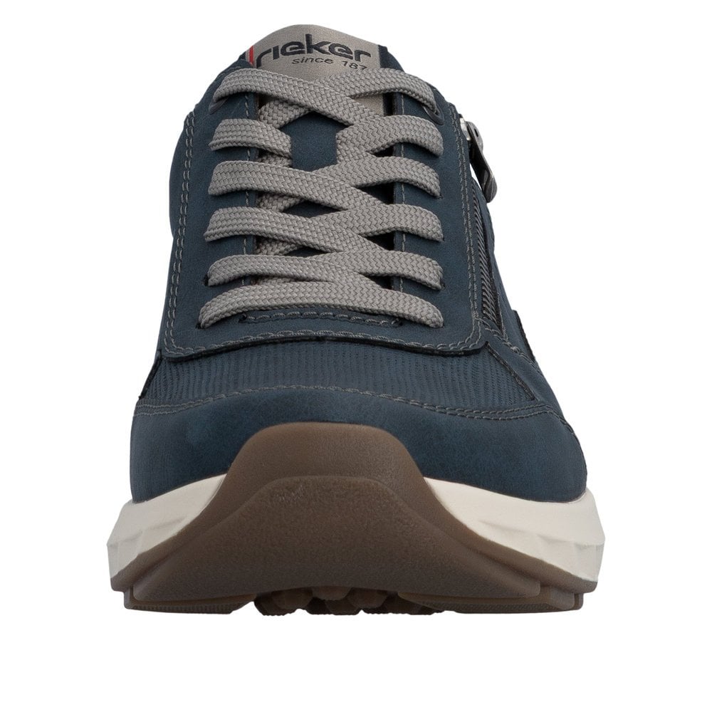 Rieker 11504 Zip & Lace Up Casual Shoe - Blue - image 006 |ww_colour=blue|ww_order=006|