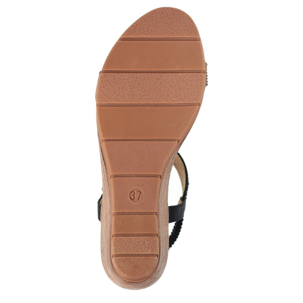 Lunar Macie Wedge Sandal - Black/Black - image 007 |ww_colour=black-black|ww_order=007|