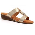 Lunar Claudia Mule Sandal - Gold - image 001 |ww_colour=gold|ww_order=001|