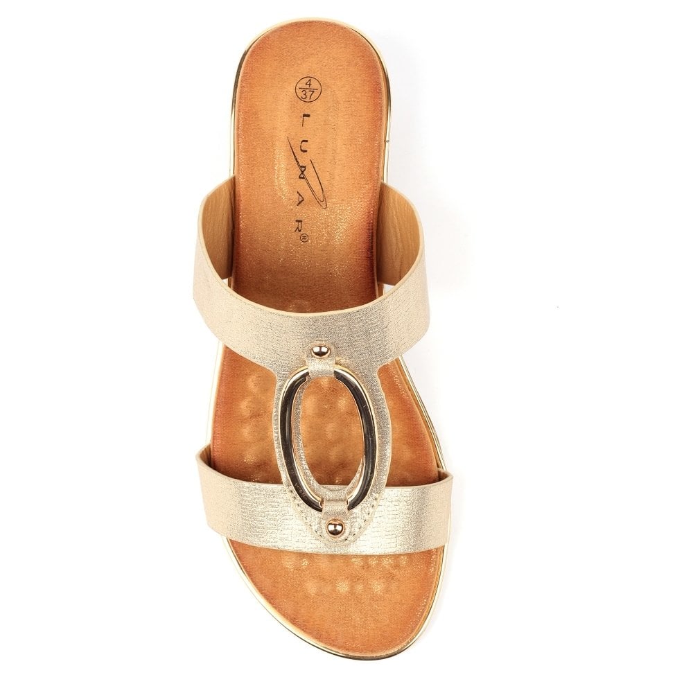 Lunar Claudia Mule Sandal - Gold - image 007 |ww_colour=gold|ww_order=007|