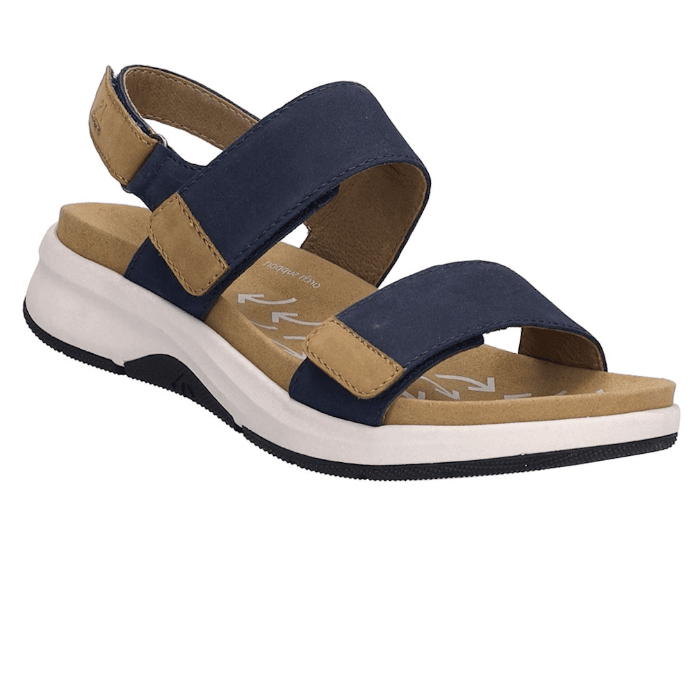 Josef Seibel Estelle 04 Touch Strap Arch Support Sandal - Ocean Multi - image 001 |ww_colour=ocean-multi|ww_order=001|