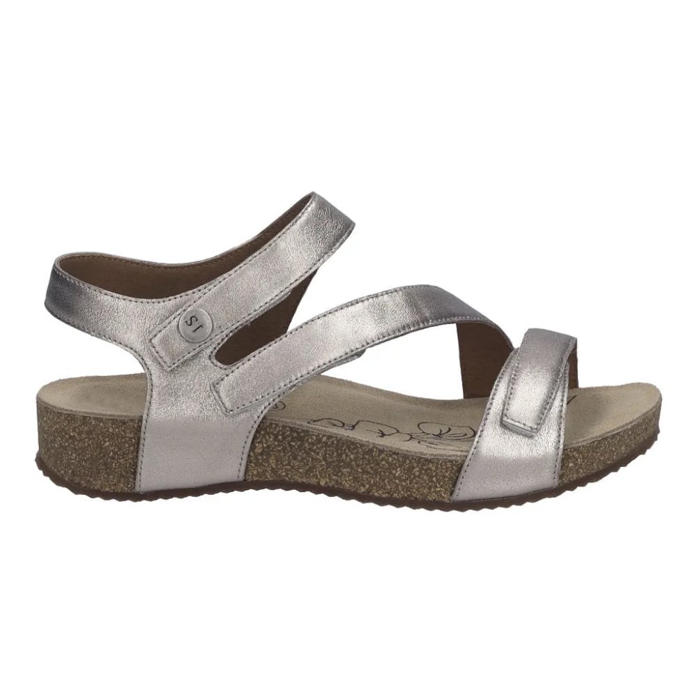 Josef Seibel Tonga 25, 3 Hook & Loop Fastening Strap Sandal - Champagne - image 004 |ww_colour=champagne|ww_order=004|