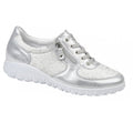 Waldlaufer Havy Soft Lace Up & Zip Casual Shoe - White Silver - image 001 |ww_colour=white-silver|ww_order=001|