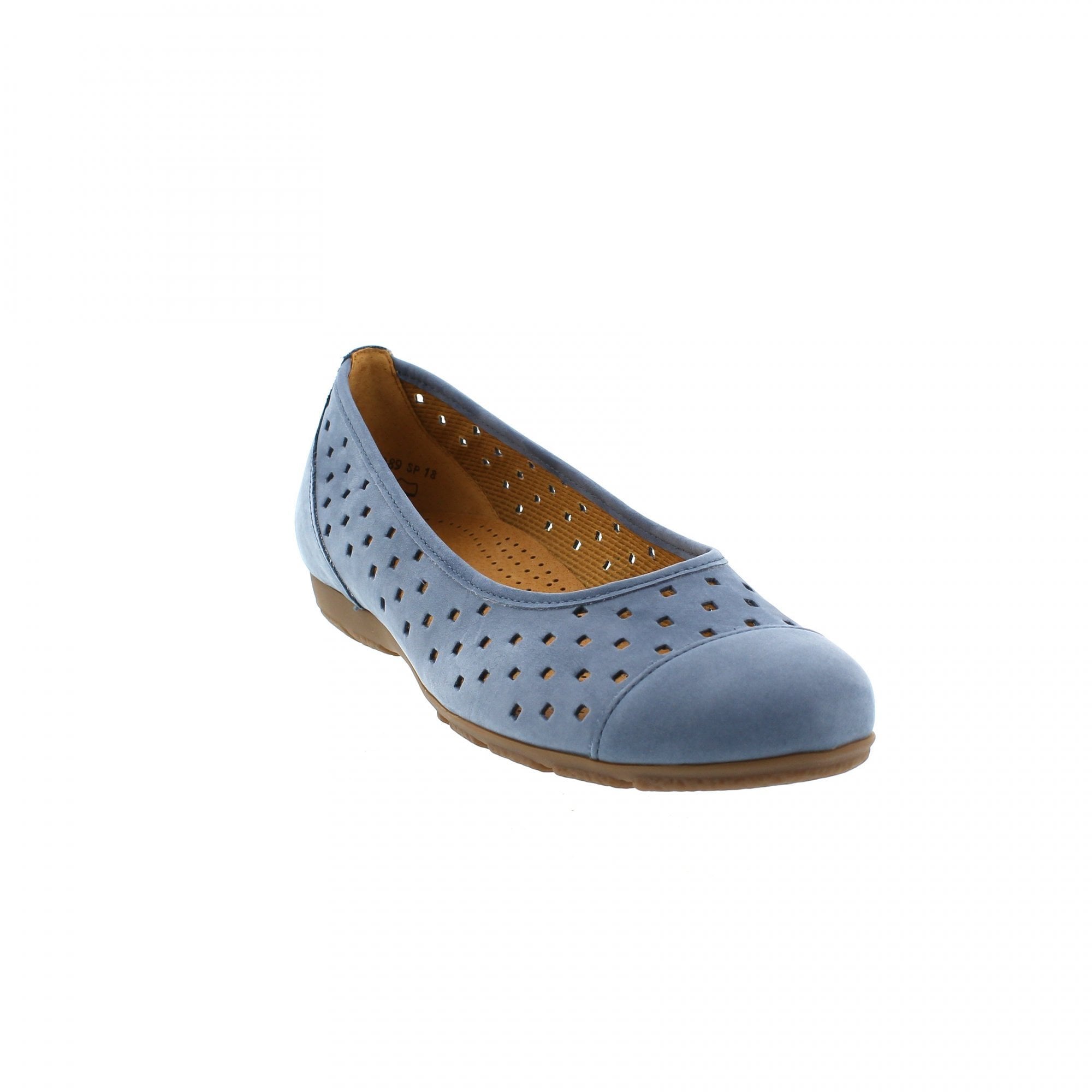 Gabor Ruffle Ballet Pump - Denim - image 004 |ww_colour=denim|ww_order=004|