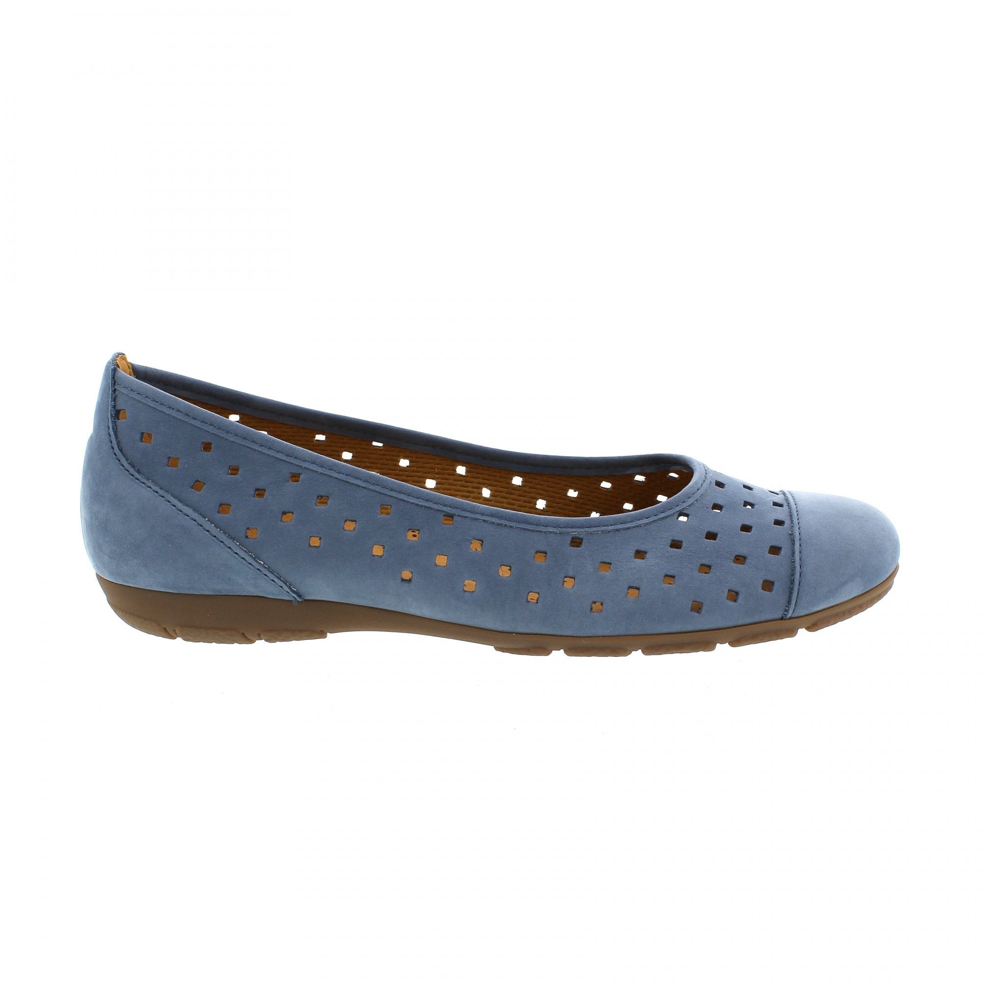 Gabor Ruffle Ballet Pump - Denim - image 005 |ww_colour=denim|ww_order=005|