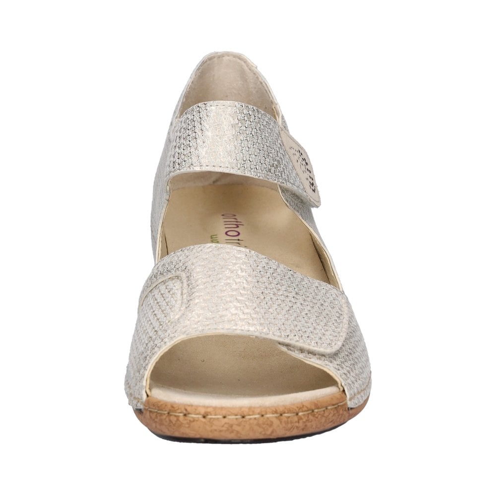 Waldlaufer Heliett Wide Fitting Sandal - Gold - image 002 |ww_colour=gold|ww_order=002|