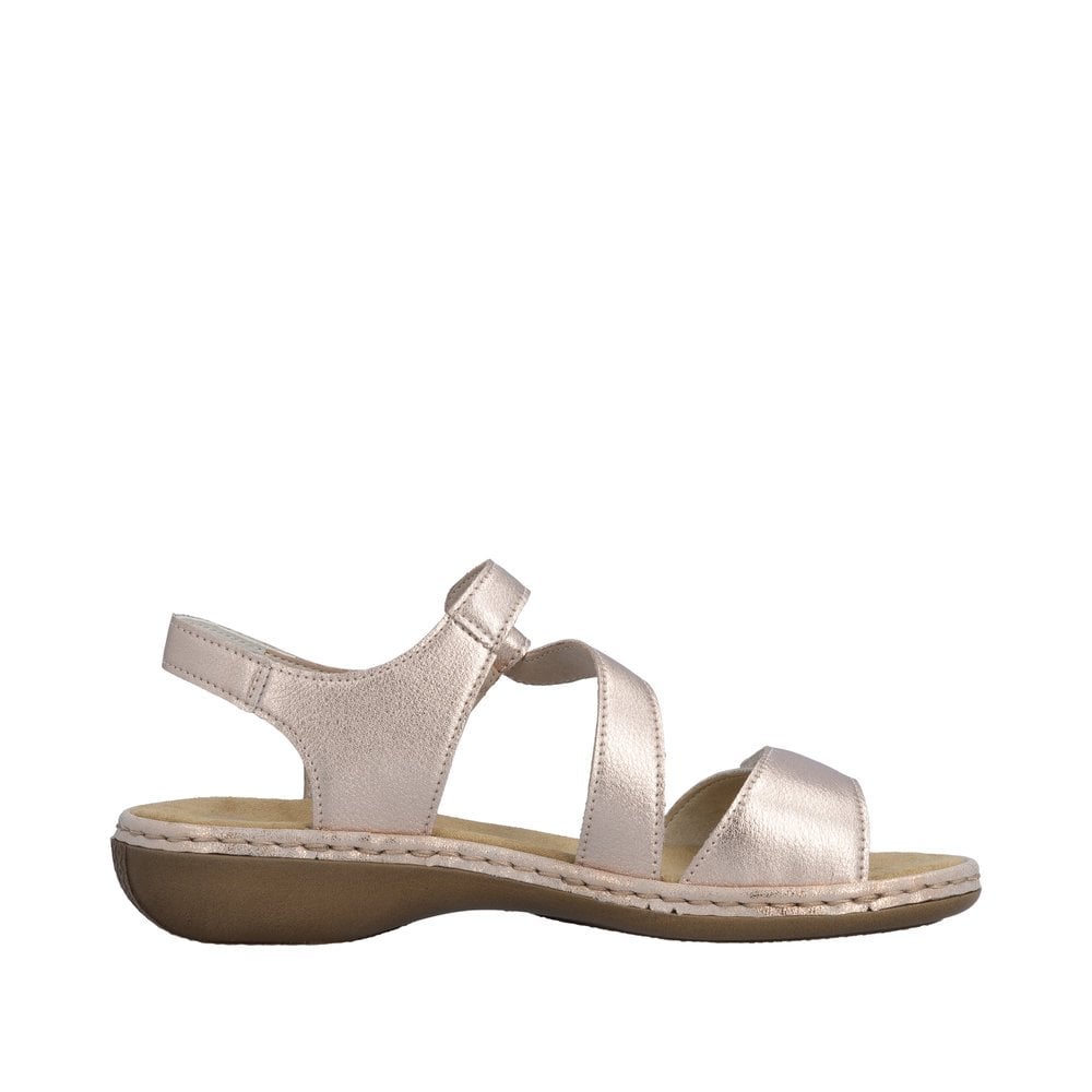 Rieker 659C7 Sling Back Hook & Loop Fastening Sandal - Copper - image 003 |ww_colour=copper|ww_order=003|