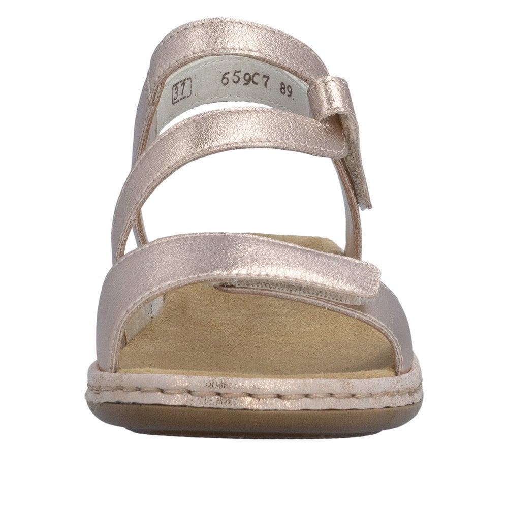 Rieker 659C7 Sling Back Hook & Loop Fastening Sandal - Copper - image 006 |ww_colour=copper|ww_order=006|