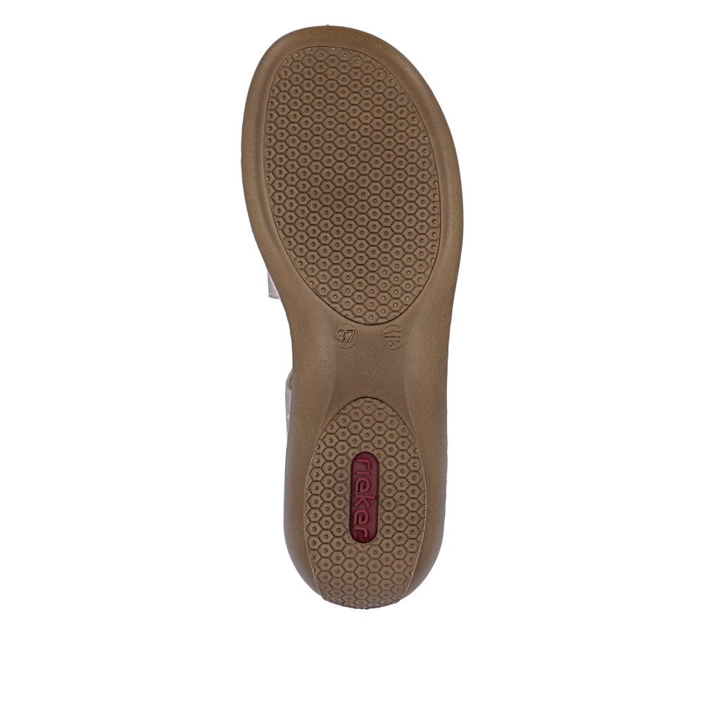 Rieker 659C7 Sling Back Hook & Loop Fastening Sandal - Copper - image 007 |ww_colour=copper|ww_order=007|