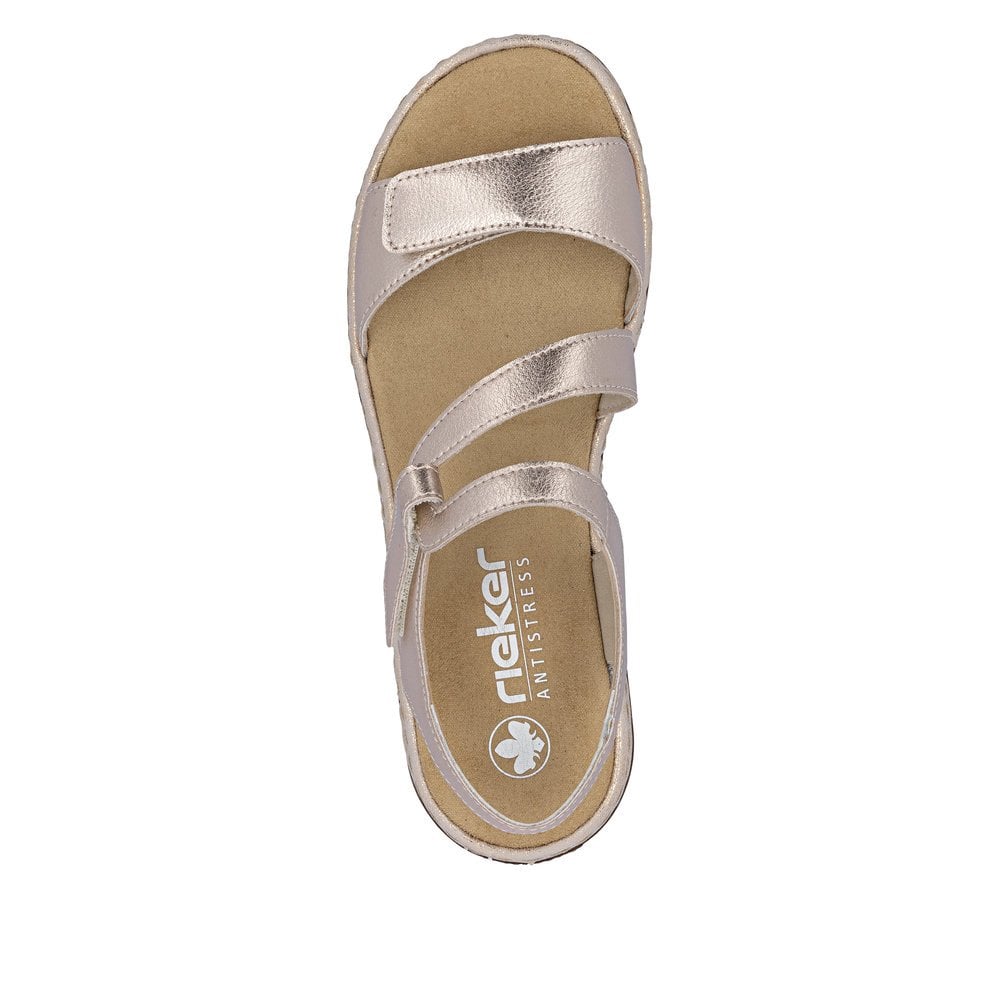 Rieker 659C7 Sling Back Hook & Loop Fastening Sandal - Copper - image 008 |ww_colour=copper|ww_order=008|