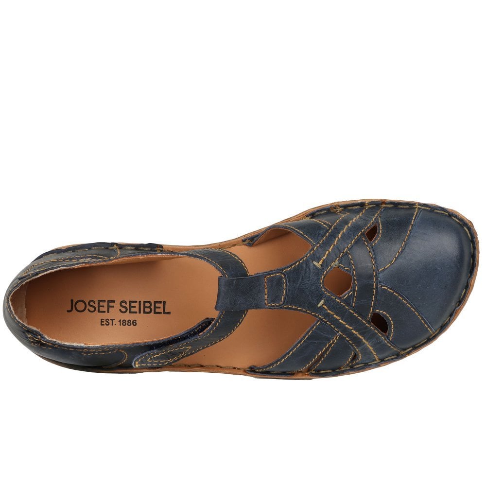 Josef Seibel Rosalie 29 Closed Toe Summer Shoe/Sandal - Dark Blue - image 003 |ww_colour=dark-blue|ww_order=003|