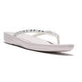 Fitflop IQUSHION Multi-Crystal Ergonomic Flip-Flops - Urban White - image 001 |ww_colour=urban-white|ww_order=001|