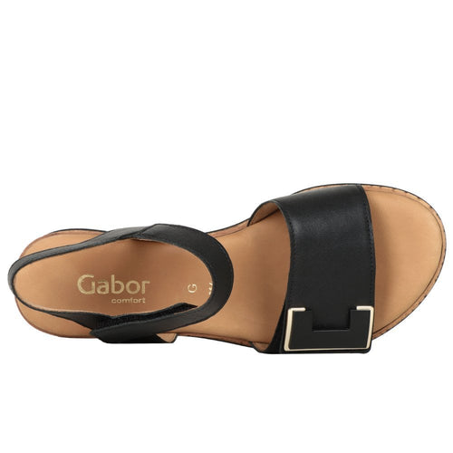 Gabor 700 Shout Touch Fastening Sandals - Black - image 002 |ww_colour=black|ww_order=002|