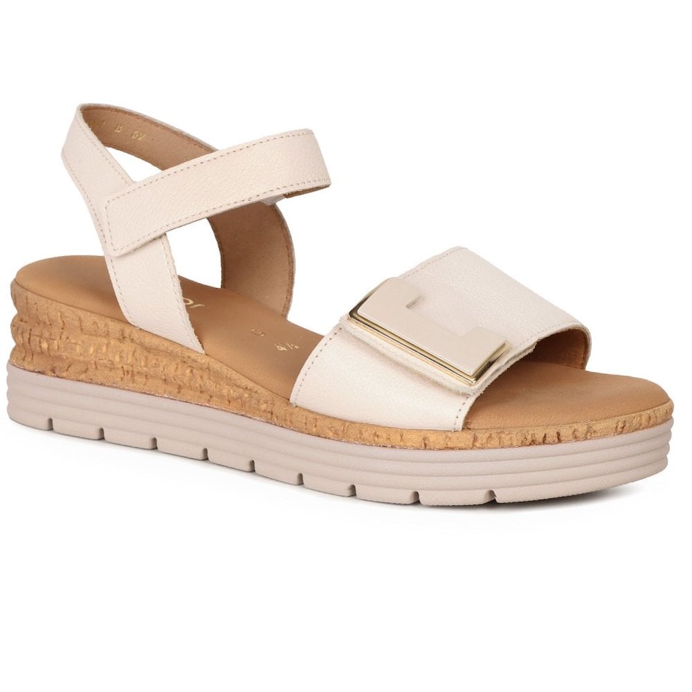 Gabor 700 Shout Touch Fastening Sandals - Cream - image 001 |ww_colour=cream|ww_order=001|