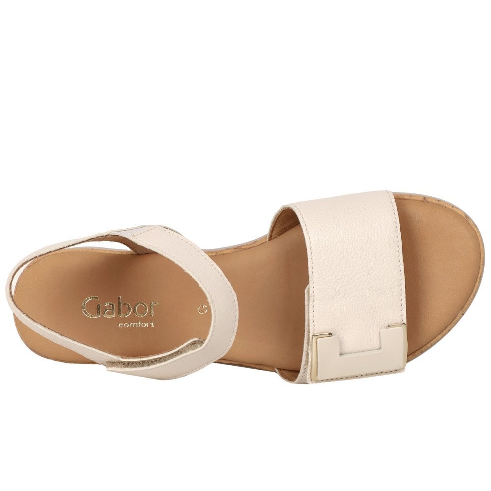 Gabor 700 Shout Touch Fastening Sandals - Cream - image 003 |ww_colour=cream|ww_order=003|