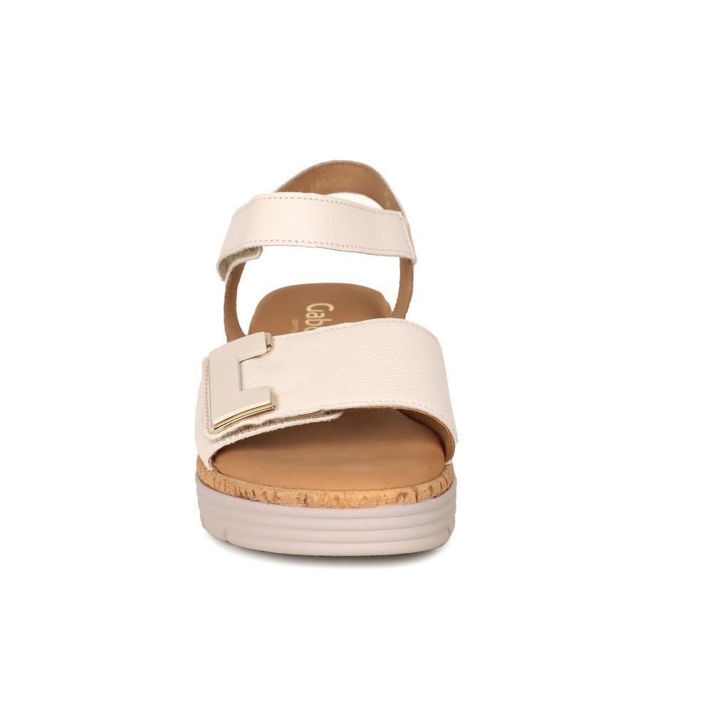 Gabor 700 Shout Touch Fastening Sandals - Cream - image 004 |ww_colour=cream|ww_order=004|