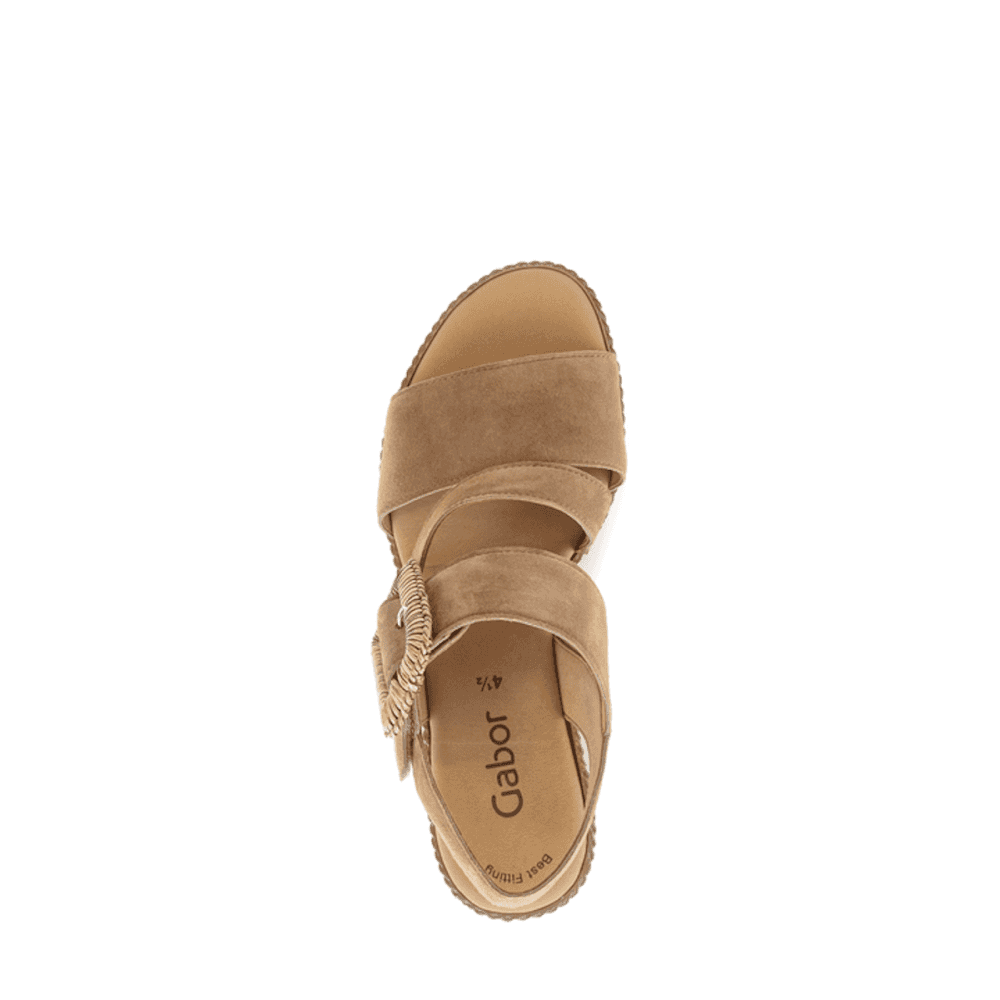 Gabor 771 Embrace Wedge Sandal - Peanut - image 002 |ww_colour=peanut|ww_order=002|