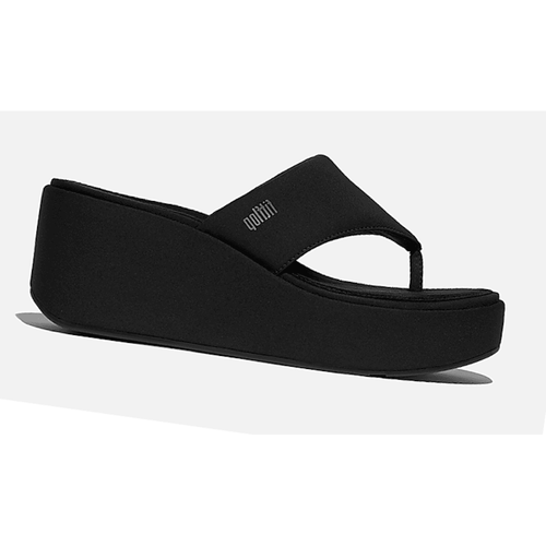 Fitflop PLATFFORMS Wedge Toe-Post Sandals - Black - image 001 |ww_colour=black|ww_order=001|