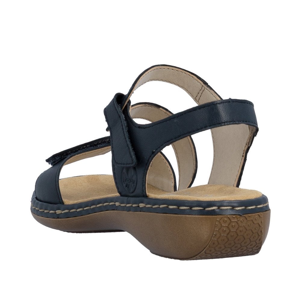 Rieker 659C7 Sling Back Hook & Loop Fastening Sandal - Blue - image 003 |ww_colour=blue|ww_order=003|