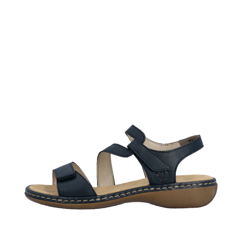 Rieker 659C7 Sling Back Hook & Loop Fastening Sandal - Blue - image 004 |ww_colour=blue|ww_order=004|