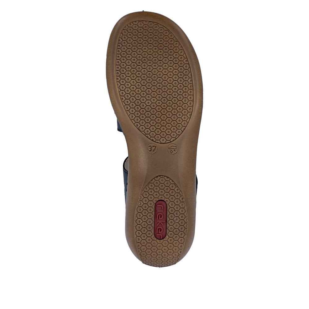 Rieker 659C7 Sling Back Hook & Loop Fastening Sandal - Blue - image 006 |ww_colour=blue|ww_order=006|