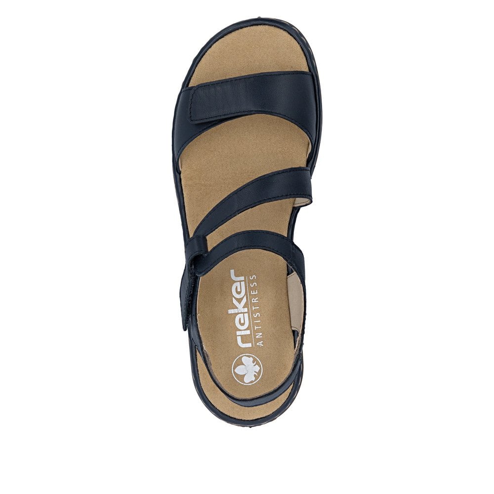 Rieker 659C7 Sling Back Hook & Loop Fastening Sandal - Blue - image 007 |ww_colour=blue|ww_order=007|