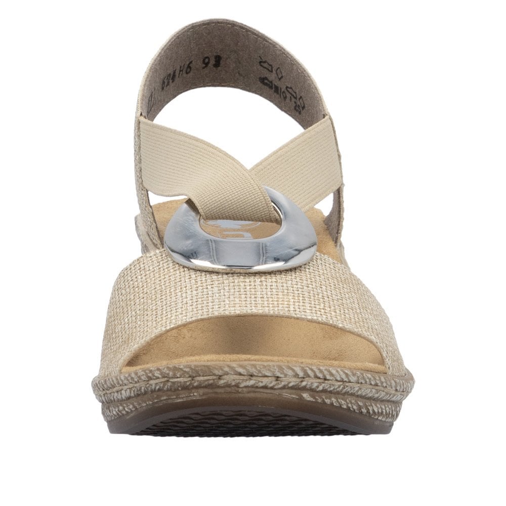 Rieker Slip On Wedge Sandal - Gold - image 006 |ww_colour=gold|ww_order=006|