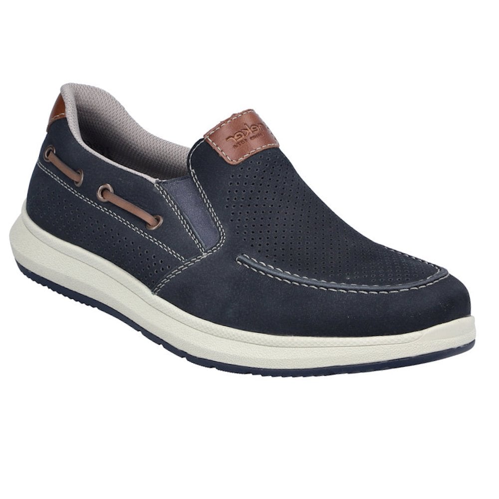 Rieker 16968 Slip On Boat Shoe - Blue - image 001 |ww_colour=blue|ww_order=001|