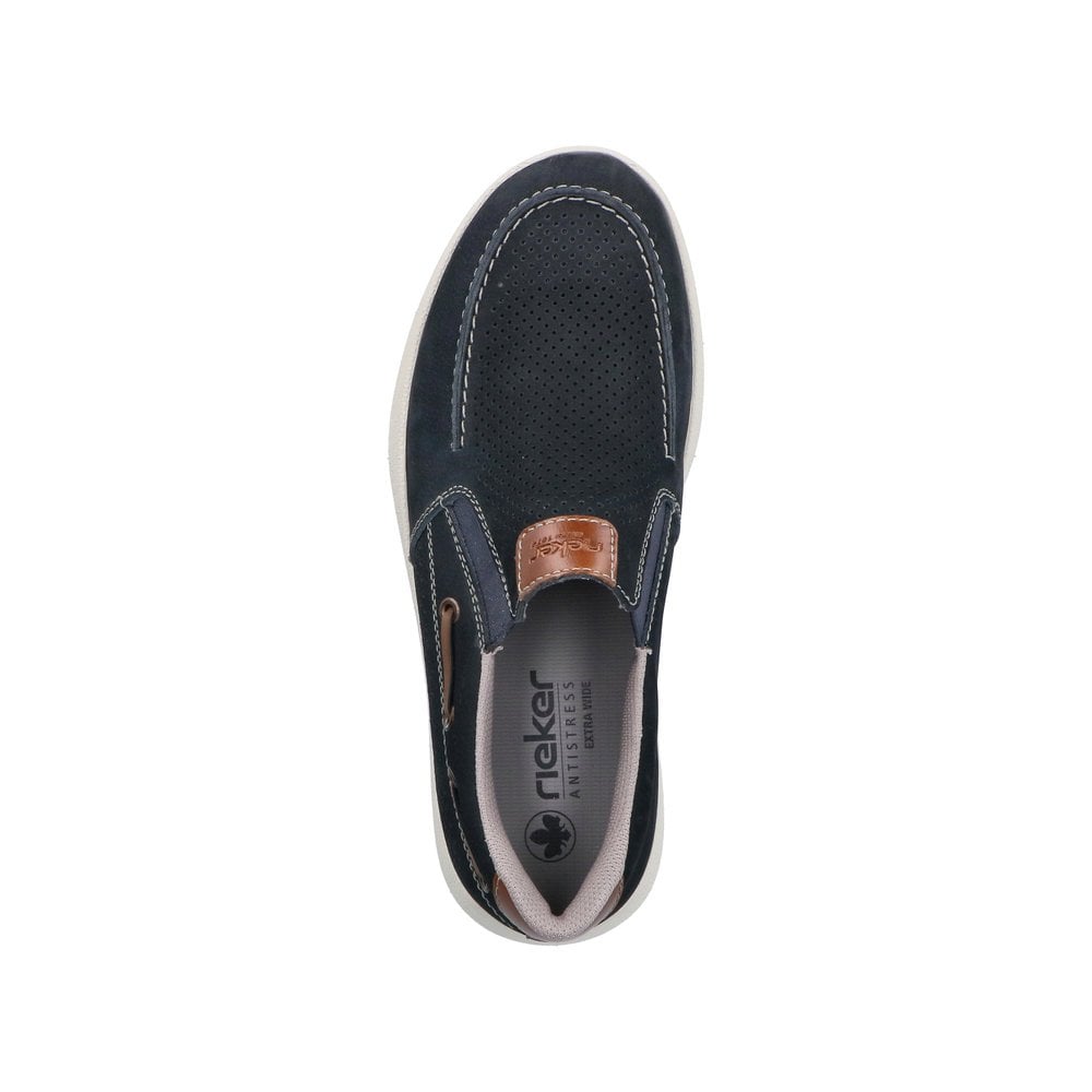 Rieker 16968 Slip On Boat Shoe - Blue - image 002 |ww_colour=blue|ww_order=002|