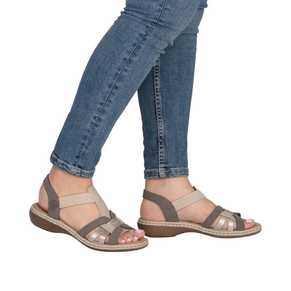 Rieker 65918 Slip On Sandal - Beige - image 002 |ww_colour=beige|ww_order=002|