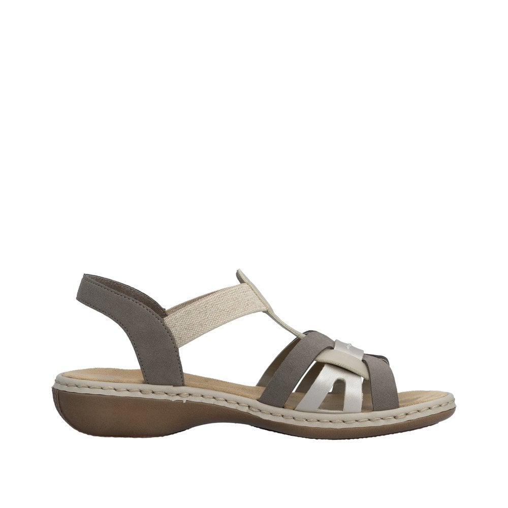 Rieker 65918 Slip On Sandal - Beige - image 003 |ww_colour=beige|ww_order=003|