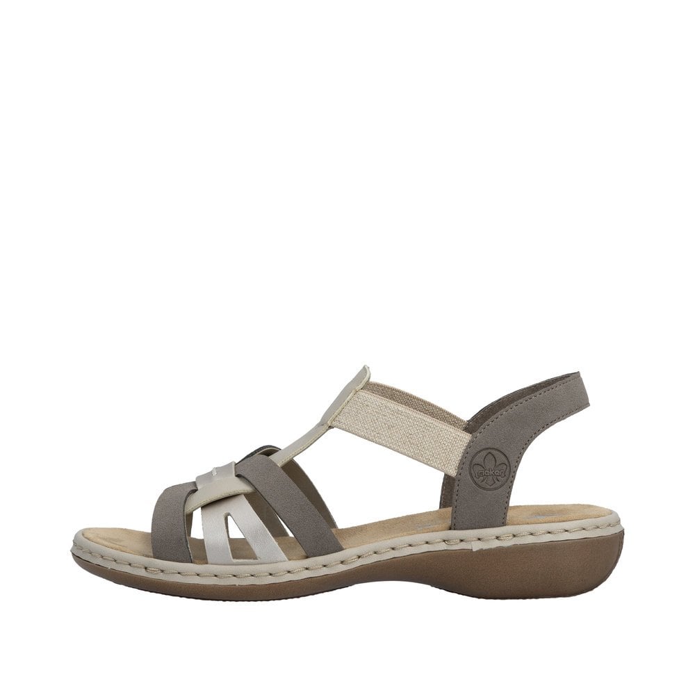 Rieker 65918 Slip On Sandal - Beige - image 005 |ww_colour=beige|ww_order=005|