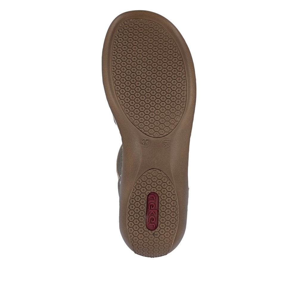 Rieker 65918 Slip On Sandal - Beige - image 007 |ww_colour=beige|ww_order=007|