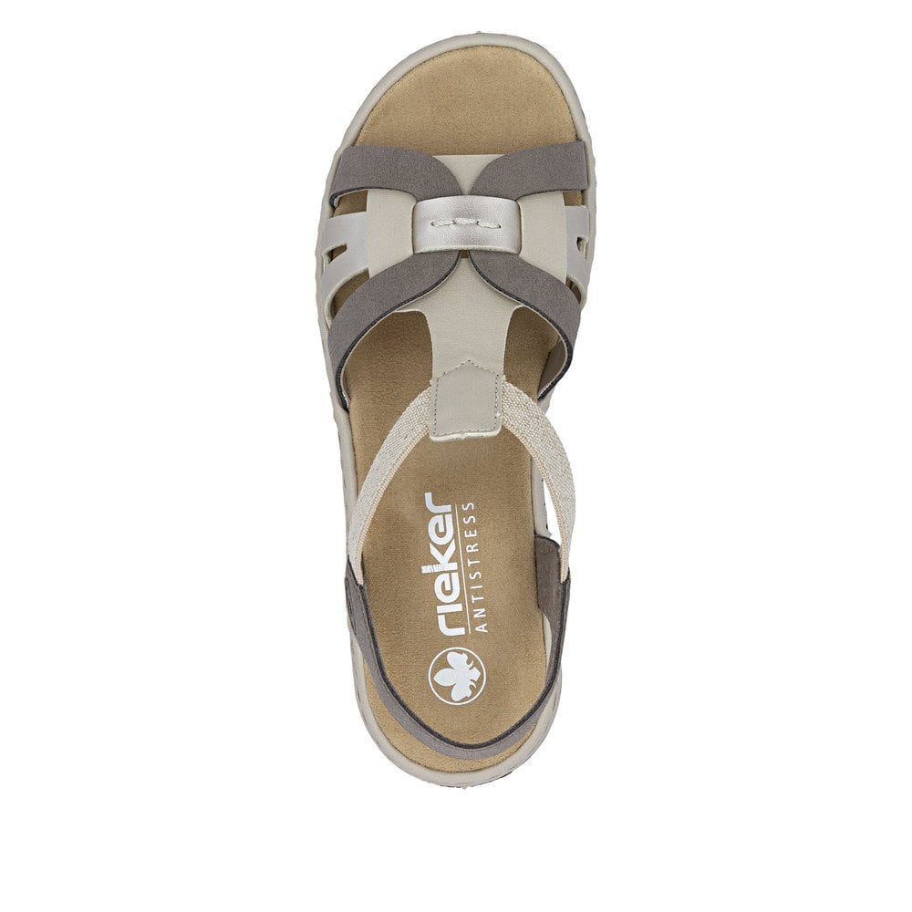 Rieker 65918 Slip On Sandal - Beige - image 008 |ww_colour=beige|ww_order=008|